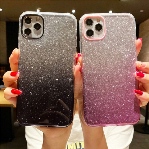 Gradient Jelly Color Glitter Soft Case For Huawei P30 Pro P20 Lite P40 Y5 Y6 Y7 Y9 Prime 2022 P Smart Honor 8A 8S 7A 9X Cover ► Photo 1/6