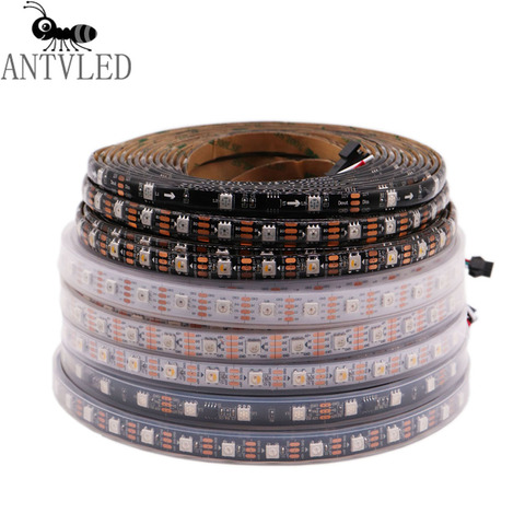 WS2811 WS2812B WS2813 WS2815 SK6812 APA102 30/60/144Leds/m RGB LED Strip Individually Addressable Tape Light DC5/12V IP30/65/67 ► Photo 1/6