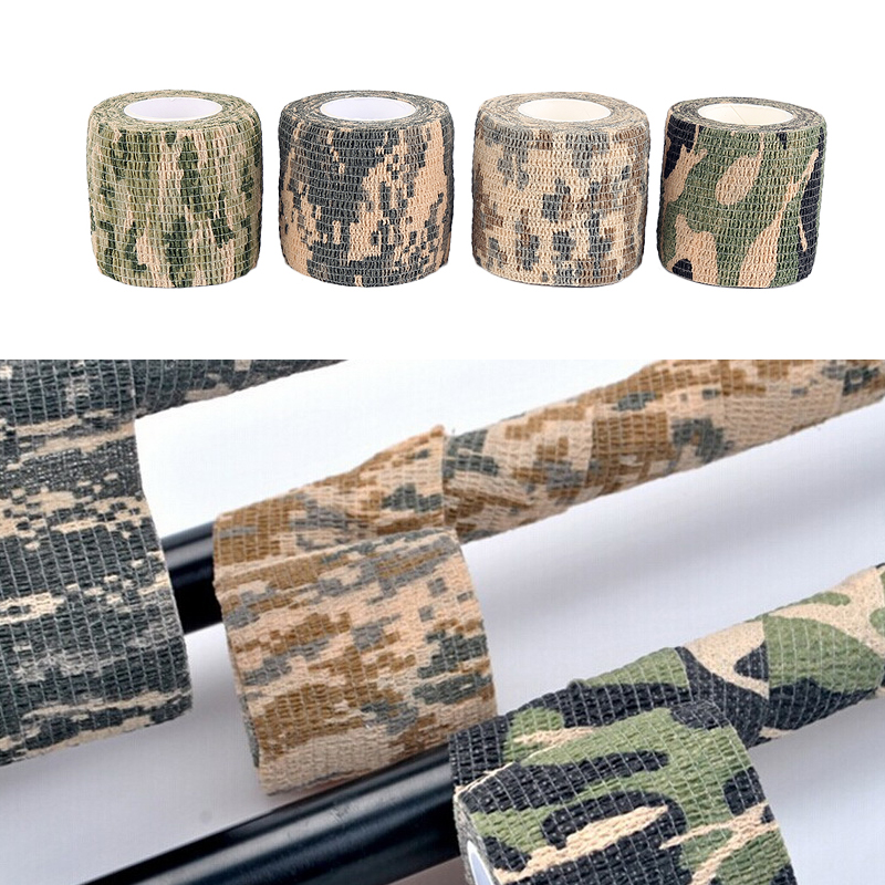 5Cm X 4.5M Waterproof Hunting Camouflage Camouflage Stealth Tape Elasticity SP 