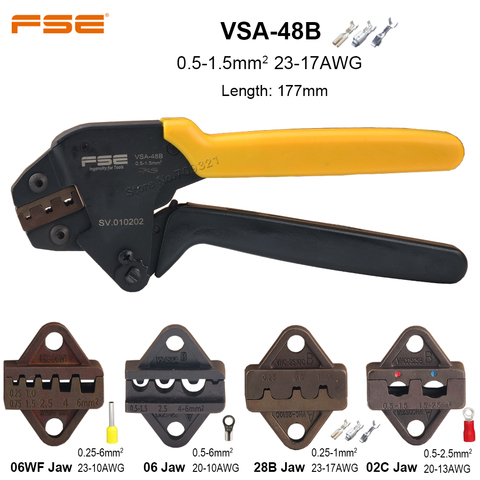 Crimping Pliers DuPont Conventional Plug Tab Spring Terminals Crimp Plier Replace Jaws Die Sets 28B 48B Multi-tool Kit FSE VSA ► Photo 1/6