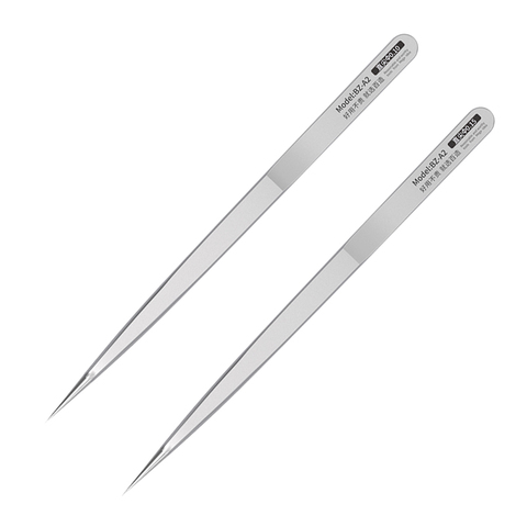 Precision Tweezers Non-Magnetic Anti-Rust Stainless Steel Fingerprint Fly Wire Tweezer Pinzas Electronics Phone Repair Tools ► Photo 1/6