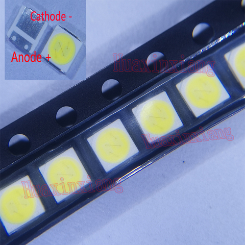 100PCS/Lot Lextar SMD LED 3030 6V 2W Cool White Dual-Emitting-Chips High Power For TV Backlight Application ► Photo 1/3