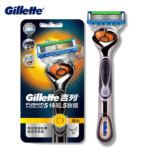 Price history & Review on Gillette Fusion Power Razor Electric Proglide Flexball Shaving Hair Machine Men Face Clean Srtraight Shaver With 1Pack | AliExpress Seller - GilletteAuthorization products Store | Alitools.io