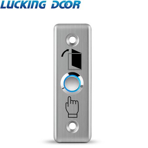 LED Backlight Stainless Steel Exit Button Push Switch Door Sensor Opener Release Access Control exit button door opener ► Photo 1/4