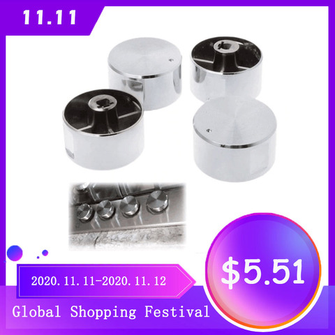 4Pcs Rotary Switches Round Knob Gas Stove Burner Oven Kitchen Parts Handles For Gas Stove ► Photo 1/6