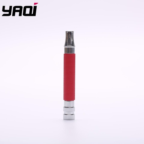 Yaqi Red and Chrome Color Brass Safety Razor Handle ► Photo 1/6