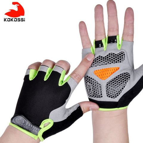 KoKossi New Cycling Anti-slip Anti-sweat Men Women Half Finger Gloves Breathable Anti-shock Sports Gloves Bike Bicycle Glove ► Photo 1/6