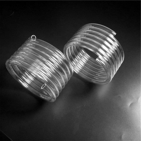 Clear spiral quartz glass tube for sample 6.75 coil ► Photo 1/2