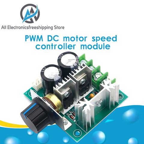 DC 12V 24V 30V 40V 13KHZ Auto PWM DC Motor Speed Regulator Governor Speed Controller Switch 10A 50V 1000uF ► Photo 1/6