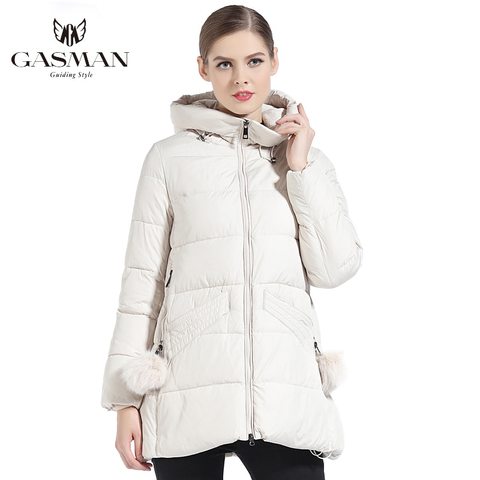 GASMAN 2022 Women Winter Coat Hooded Thickening Fashion Down Jacket Brand Female Windproof Overcoat Hooded Bio Down Parka 18833 ► Photo 1/6