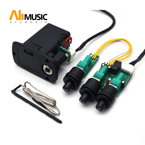 3 Band Acoustic Classical Guitar Equalizer Guitarra EQ Preamp Concise Bass Tone Volume adjustable Violao Pickup Drop Shipping ► Photo 1/5