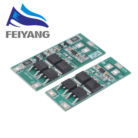 2S 10A 20A 7.4V 8.4V 18650 Polymer Lithium Battery Protection BMS Board Standard Balance Module Diy Electronic ► Photo 1/5