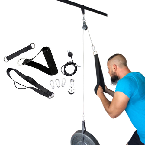 Fitness DIY Pulley Cable Machine System Attachment DIY Weigh Loading Pin Arms Forearm Strength Training Gym Workout Equipment ► Photo 1/6