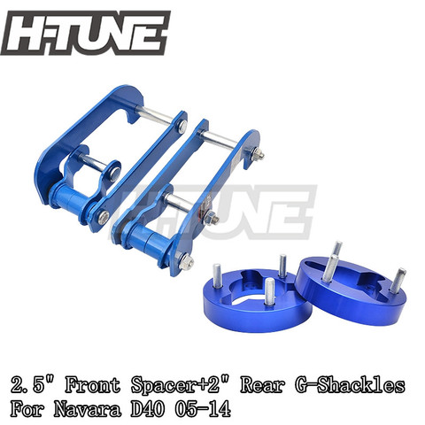 H-TUNE 4x4 Accesorios 32mm Front Spacer and Rear Extended 2 inch G-Shackles Lift Up Kits 4WD For Navara D40 05-14 ► Photo 1/6