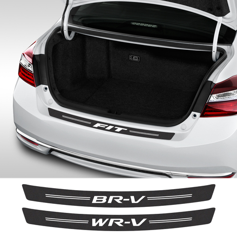 Car Sticker For Honda FIT CITY AMAZE BRIO BR-V CROSSTOUR PASSPORT STEPWGN STREAM WR-V Auto Accessories Carbon Fiber Trunk Decal ► Photo 1/6