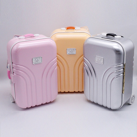 Fashion Suitcase for American Doll Travel Box Salon Doll Pull Box Dress Up Toys for Girl BJD 1/3 Doll Travel Box ► Photo 1/5