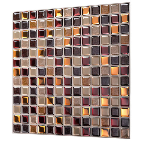 Magic Gel Tiles Self Stick Mosaic Tile for Kitchen and Bathroom Backsplash Creative Brick Crystal Wallpaper  - 1 Sheet ► Photo 1/6