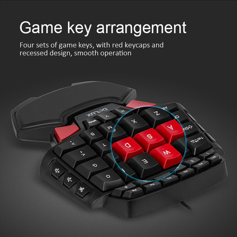 Gaming Keyboard,Gaming keypad,One-Hand Gaming Keyboard,Small