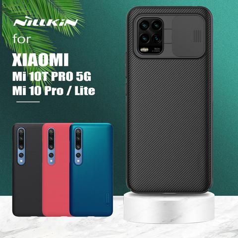 for Xiaomi Mi 10T Pro 5G Case Nillkin CamShield Slide Camera Protect Case Super Frosted Shield for Xiaomi Mi 10T Lite 10 Pro 5G ► Photo 1/6