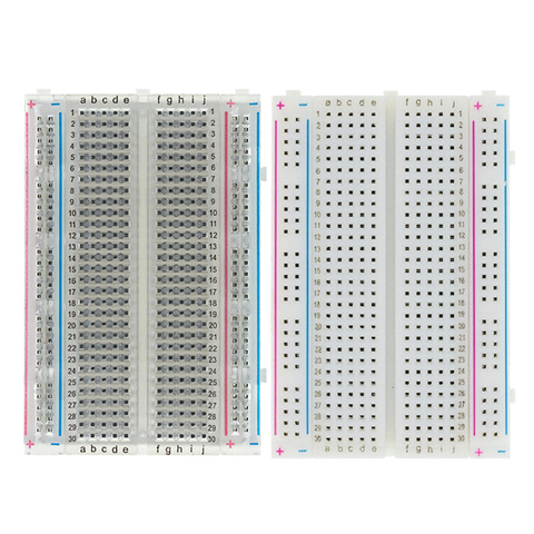 1pcs Quality mini bread board / breadboard 8.5CM x 5.5CM 400 holes ► Photo 1/6