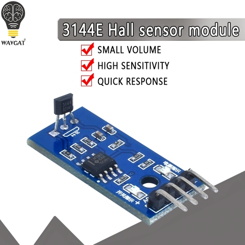 Hall Sensors Module 3144E Hall Switch Speed Magnetic Swiches Speed Counting Sensor Module For Arduino Smart Car ► Photo 1/6