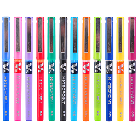 Japan Stationery PILOT BX-V5 0.5mm Straight Pen Large Capacity Color Ink Ball Pen School Supplies ► Photo 1/5