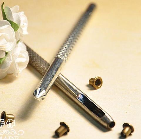 Suitable for Inner Diameter 2mm  Metal Garments Scrapbook Eyelet Installation tools: 1 punching tool + 1 flowering tool ► Photo 1/2