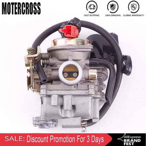 Motorcycle 19mm PD19J Carburetor ATV Carburetor For Kymco Agility 50 People S 50 Super 8 Vitality Yager 50cc 4T 139QMB 139QMA ► Photo 1/6