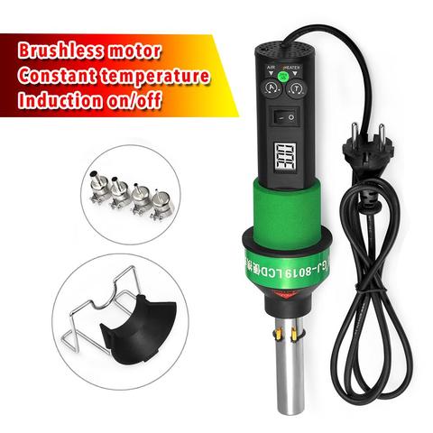 US EU Plug GJ-8019 Portable Hot Air Gun Solder Blower LCD Display Rework Station Adjustable Heat Device With Temperature Control ► Photo 1/6