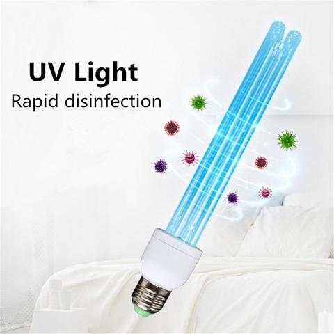 E27 UVC Ultraviolet UV Light Tube Bulb Disinfection Lamp Ozone Sterilization Mites Lights Germicidal Lamp Bulb AC220V 20W ► Photo 1/6