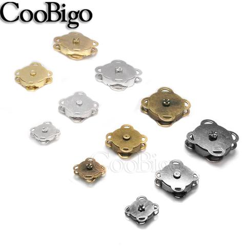 5sets Metal Magnetic Snap Fasteners Clasps Buttons Handbag Purse Wallet Craft Bags Parts Accessories 10mm 15mm 18mm 4 Color ► Photo 1/6