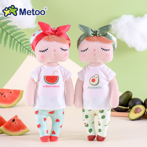 Metoo Dolls Toys For Girls Baby Beautiful Fruit Angela Cute Rabbit Soft Plush Stuffed Animals For Kids Infant ► Photo 1/6