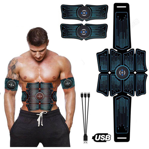 Sports Entertainment Vibration Belt Machine Ab Trainer EMS Abdominal Muscle Stimulator Toner Fitness Training Gear Home Gym Belt ► Photo 1/6