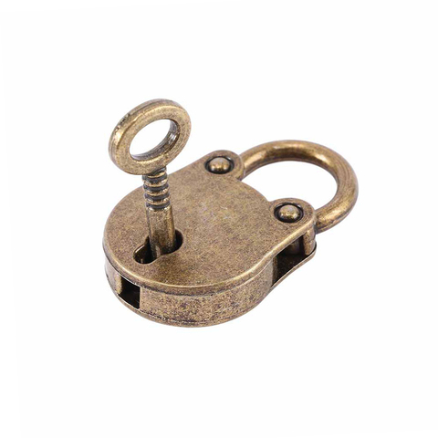 New Arrival Lovely Old Vintage Antique Style Mini Archaize Padlocks Key Lock With Key Travel Tools ► Photo 1/6