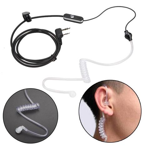 Alloyseed Headset 2 pin Air Tube Earpiece PTT MIC Covert Acoustic Tube Earphone  for Baofeng Retevis Radios  L3FE ► Photo 1/6