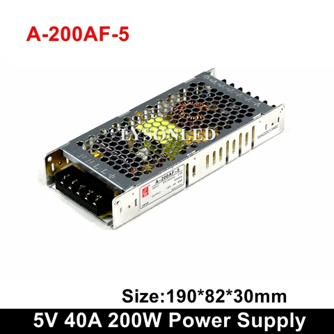 Chuanglian A-200AF-5 Ultrathin 200W Power Supply 5V 40A Display PSU ► Photo 1/5