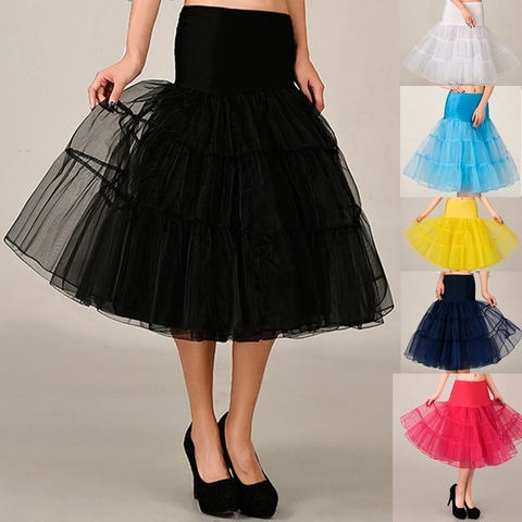 2022 Spring Cosplay Petticoat Woman Underskirt 65CM Length Knee Short For Wedding Petticoat 3 Layers Puffy Organza Evening Tutu ► Photo 1/6