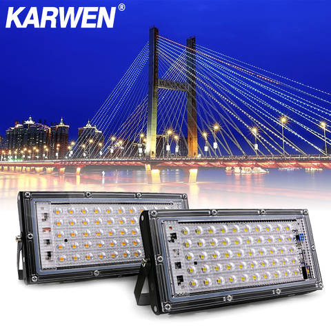 LED Flood Light 50W AC 220V 240V Spotlight Outdoor Garden Landscape Lighting Led Reflector Cast light Floodlights ► Photo 1/6