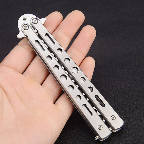 Folding Knife Butterfly CS Go Training Knife Butterfly Knife Game Knife Dull Tool No Edge For Entertainment Training Knife ► Photo 1/6