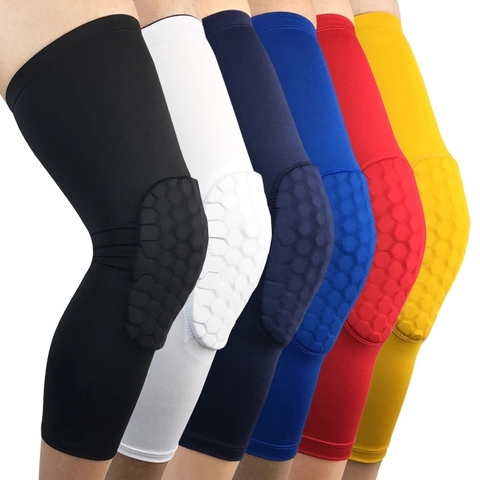 1PCS Breathable Sports Football Basketball Knee Pads Honeycomb Knee Brace Leg Sleeve Calf Compression Knee Support Protection ► Photo 1/6