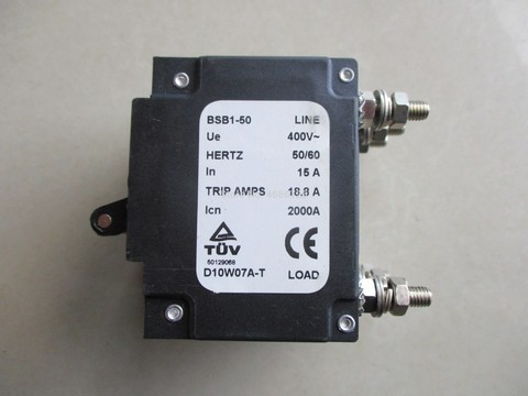 BSB1-50 CIRCUIT BREAKER IN 15A 400V 3P GENERATOR PARTS ► Photo 1/6