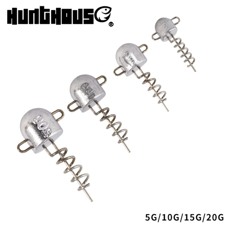 Hunthouse Screw jig head 5g 10g 15g 20g  Fixed Lead Jig Head for big shad soft lure ► Photo 1/6