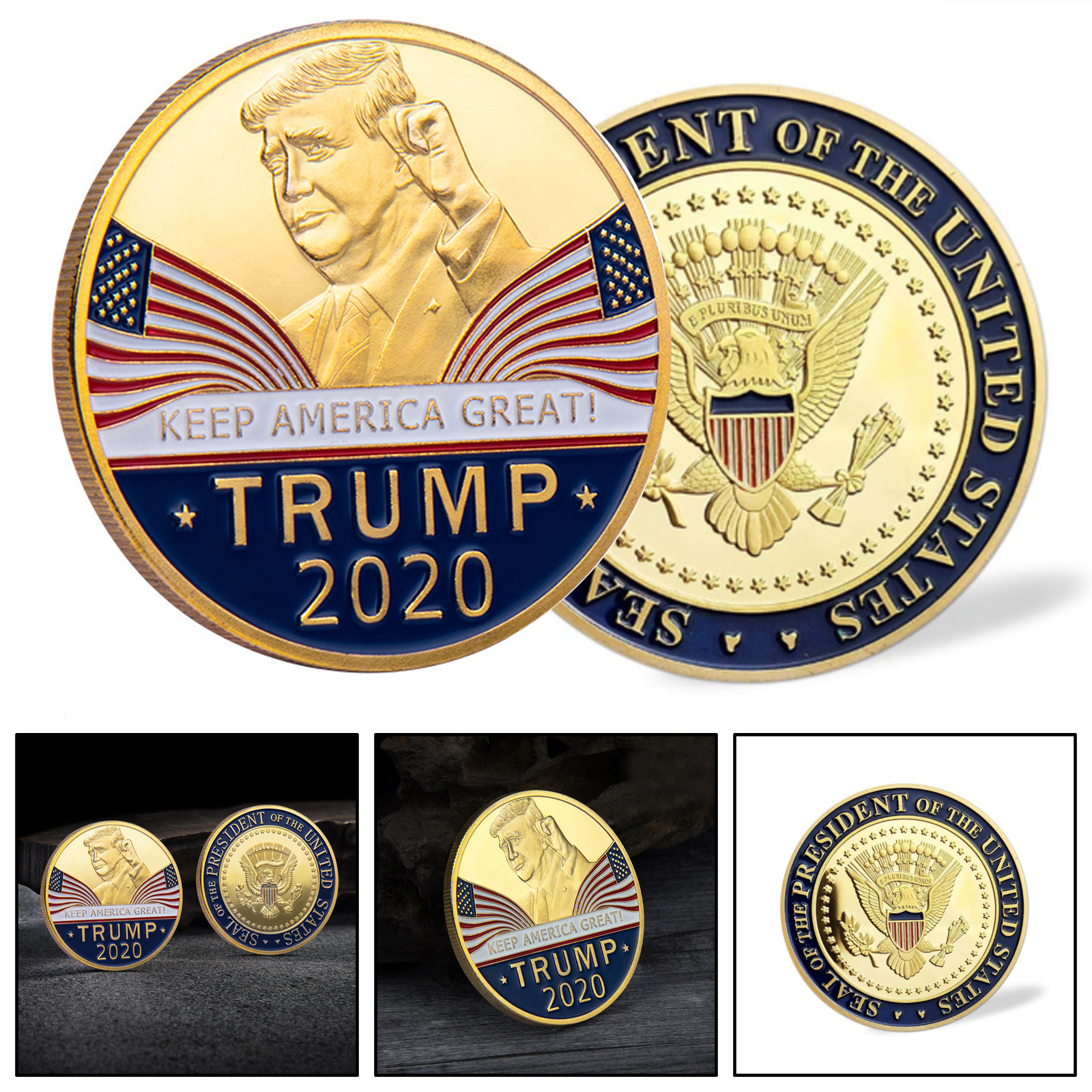 US Challenge President 2020 Coin Donald Trump Keep Americe Great EAGLE Gift