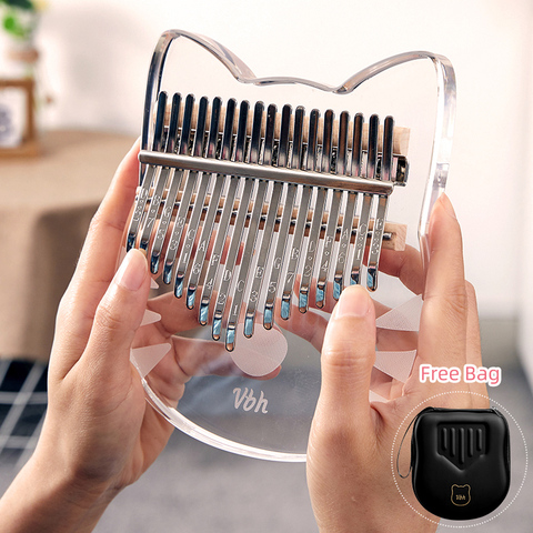 cega kalimba 17 key thumb piano high quality Acrylic musical instrument 20 key Afica finger pianokalimba 30 key machine crystal ► Photo 1/6