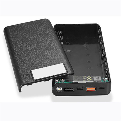 20000mAh 8*18650 Power Bank Shell Digital Display Battery Box DIY Micro Type-C USB Mobile Phone Charging Box Case ► Photo 1/6