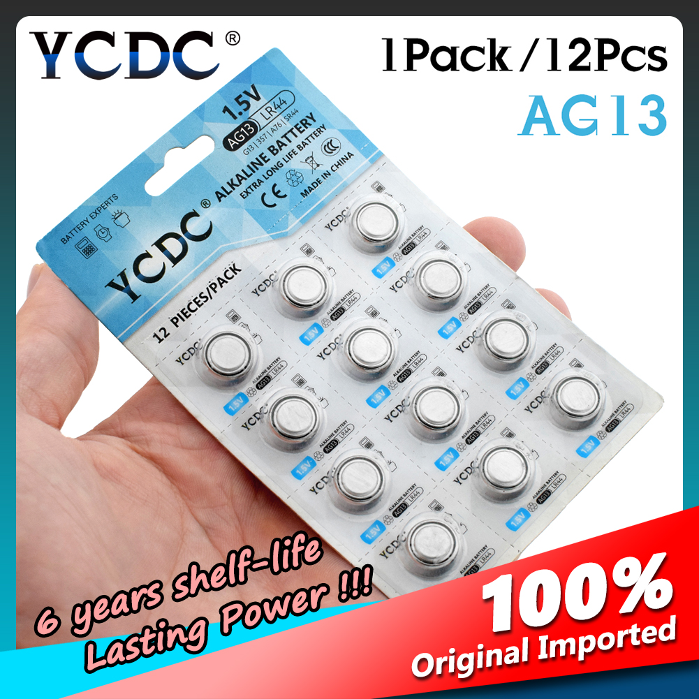 Price History Review On 10pcs 12pcs 1 5v Ag13 Battery Lr44 L1154 Rw Rw42 Sr1154 Sp76 6 357a Pila Lr44 Sr44 Ag 13 Lithium Button Cell Coin Battery Aliexpress Seller