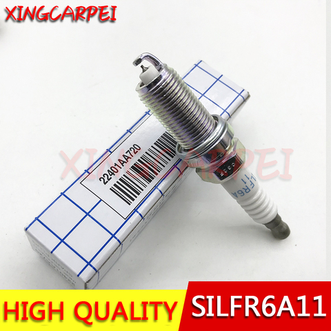 SILFR6A11 5468 4pcs Iridium Spark Plug For SUBARU SUZUKI Grand Vitara Kizashi SX4 SILFR6A-11 SILFR6A 11 22401-AA720 ► Photo 1/3