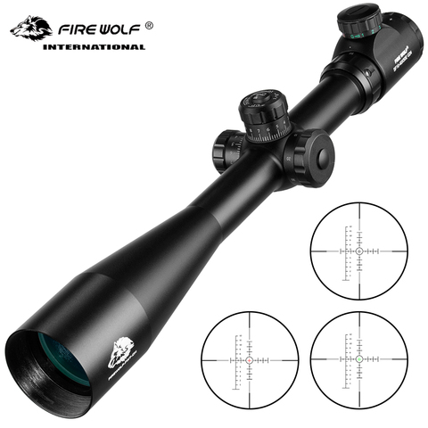 Fire Wolf 10-40x50 Hunting Rifle scope optical Long Range Rifle High Power Sniper Optical sight Spotting scope for rifle hunting ► Photo 1/6