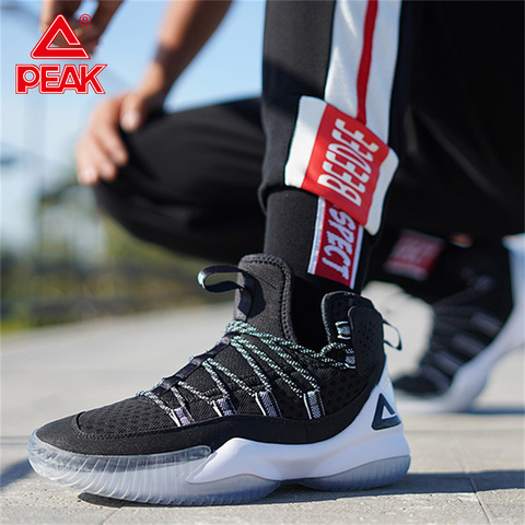 PEAK Men Basketball Shoes Cushioning Sneakers Court Non-slip wearable Sports Shoes Breathable Mesh Gym Training Athletic Shoes ► Photo 1/6