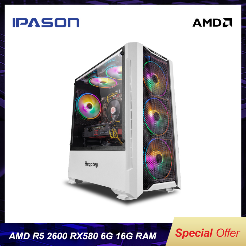 In zoomen boeren Of anders AMD Gaming Computer PC Ryzen5 2600/RX570 Upgrade into RX580 DDR4 16G RAM  240G SSD High-End Desktop Assembly Machine Complete Set - Price history &  Review | AliExpress Seller - IPASON Official Store 